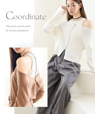 カップ付きアメリカンスリーブリブタンクトップ《BRAmone Fashion Easy》