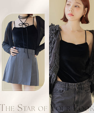 2WAYベロアブラトップ ベーシック/ロンパースタイプ《BRAmone Fashion Glamorous》