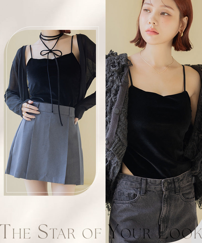 2WAYベロアブラトップ ベーシック/ロンパースタイプ《BRAmone Fashion Glamorous》