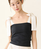 肩リボンカップ付きトップス《BRAmone Fashion Glamorous》