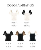 肩リボンカップ付きトップス《BRAmone Fashion Glamorous》