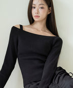 【オフィシャル・店舗限定】カップ付きレイヤードアシメトップス《BRAmone Fashion Easy》