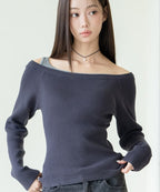 【オフィシャル・店舗限定】カップ付きレイヤードアシメトップス《BRAmone Fashion Easy》