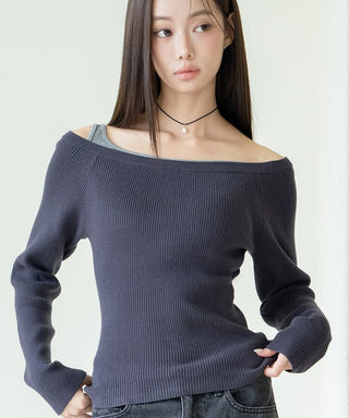 【オフィシャル・店舗限定】カップ付きレイヤードアシメトップス《BRAmone Fashion Easy》