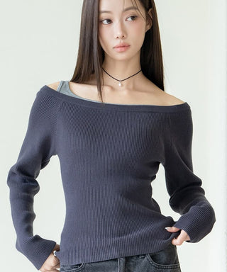 【オフィシャル・店舗限定】カップ付きレイヤードアシメトップス《BRAmone Fashion Easy》