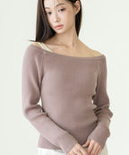【オフィシャル・店舗限定】カップ付きレイヤードアシメトップス《BRAmone Fashion Easy》