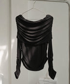 【オフィシャル・店舗限定】カップ付きドレープオフショルトップス《BRAmone Fashion Easy》