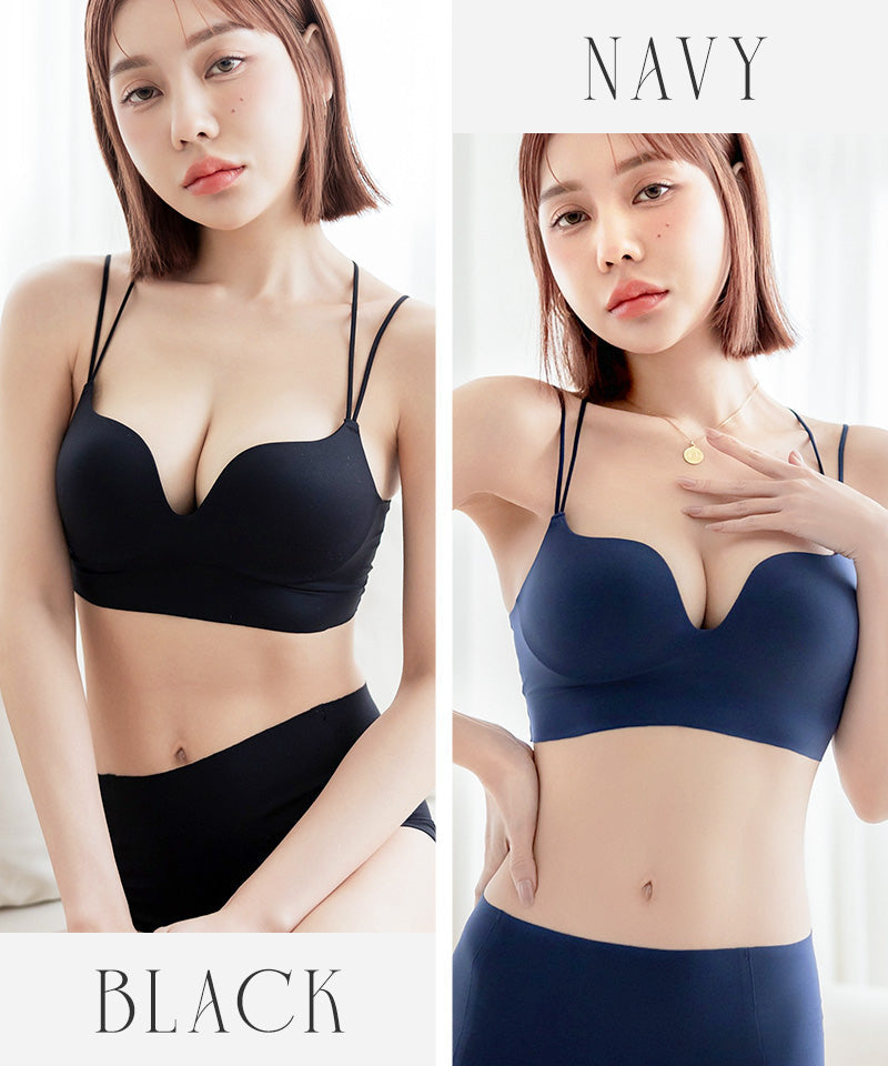 ひびかないブラ MiSEL-ミセル- シームレス ノンワイヤーブラ＆ショーツ