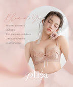 《Pliea》deux ローズレースブラ＆ショーツ