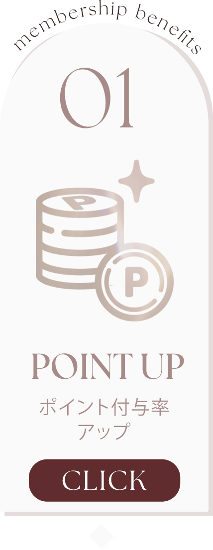 Point up ポイント付与率UP